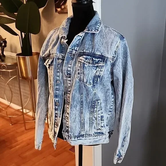 F21 men's denim jacket sz small - Picture 3 of 7